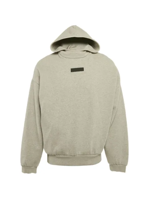 FEAR OF GOD ESSENTIALS logo-patch hoodie