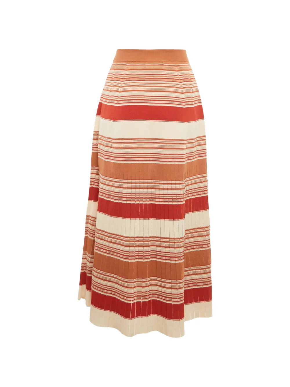 Loro Piana Pre-Owned knited striped skirt - Marrone