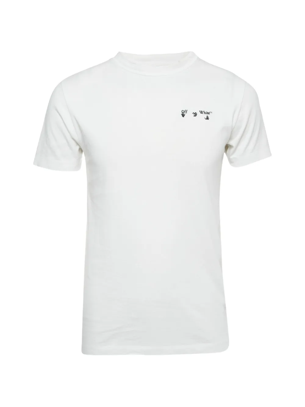 Off-White Pre-Owned embroidered logo T-shirt - Bianco
