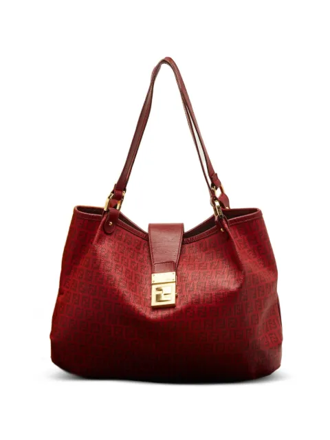 Fendi Pre-Owned Zucchino leather tote bag