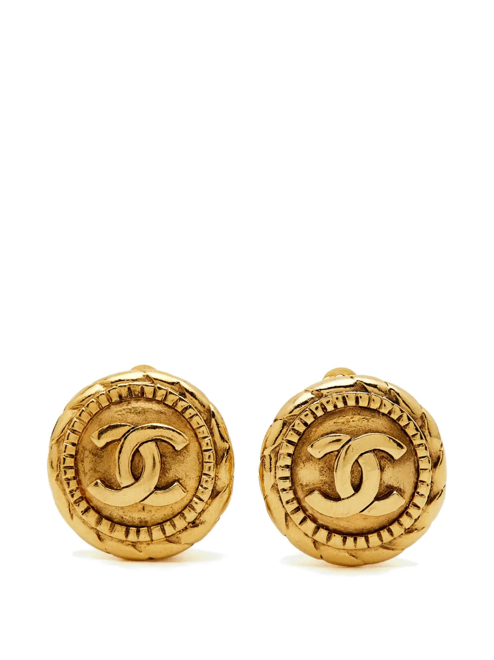 CHANEL Pre-Owned CC earrings - Oro