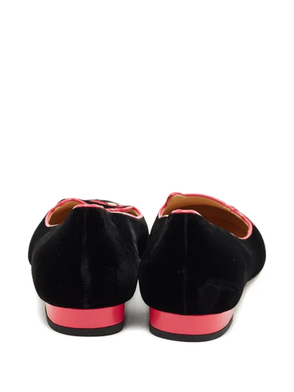 【未使用】Charlotte Olympia KITTY フラット　サンダル Charlotte Olympia Kitty フラットシューズ | ブラック | FARFETCH JP