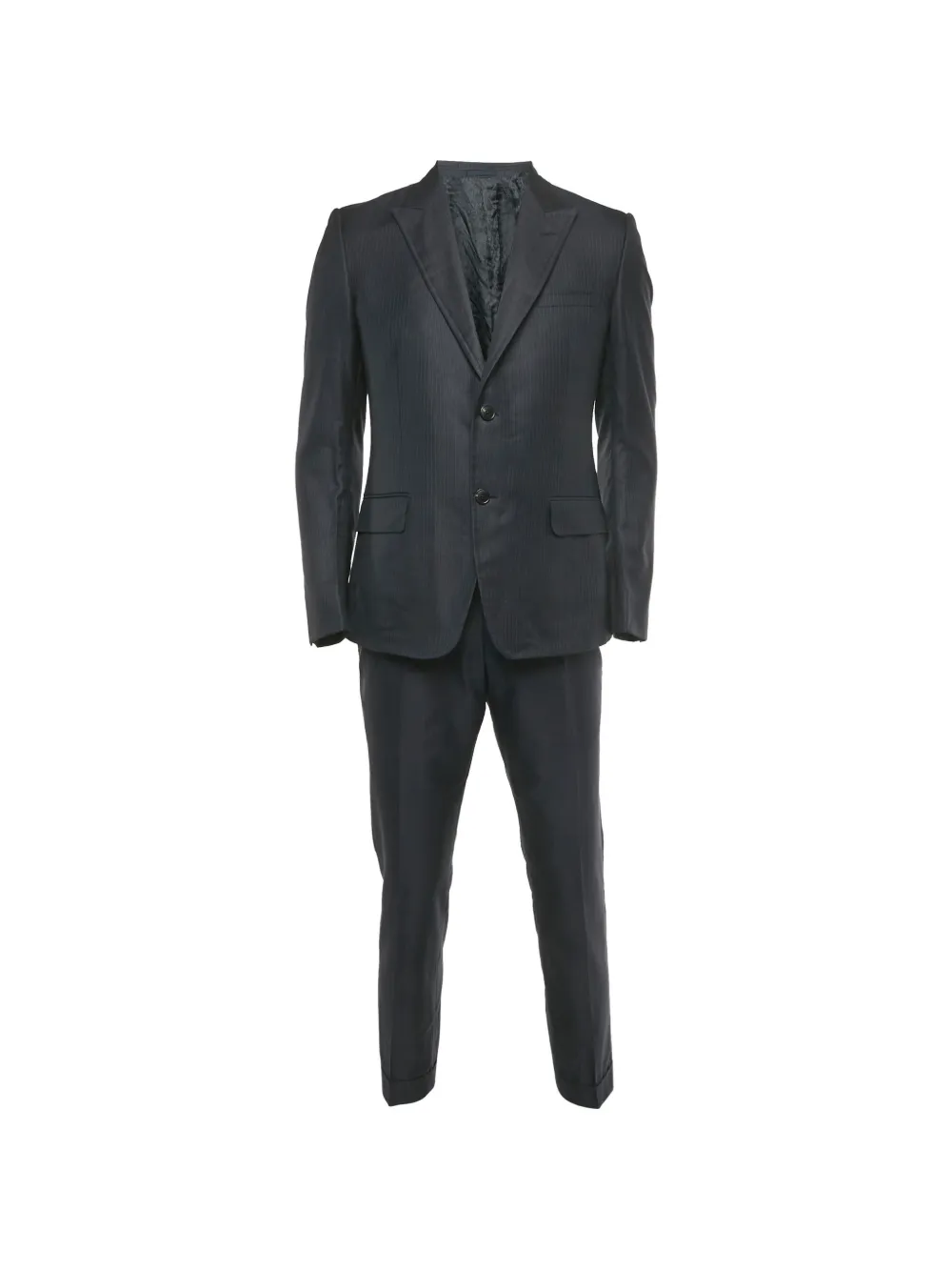 Gucci Pre-Owned striped wool suit - Nero
