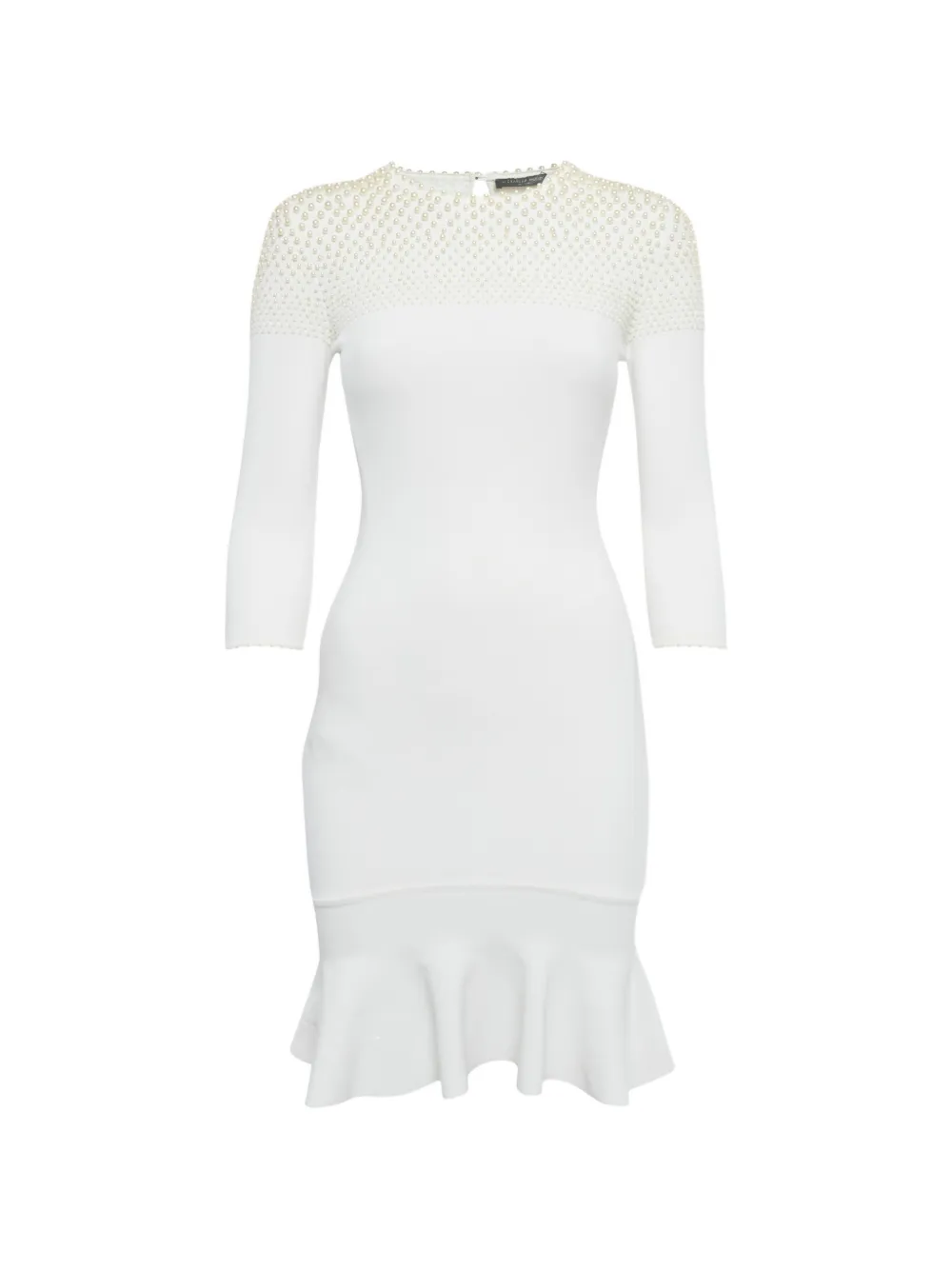 Alexander McQueen Pre-Owned pearl-embellished dress - White