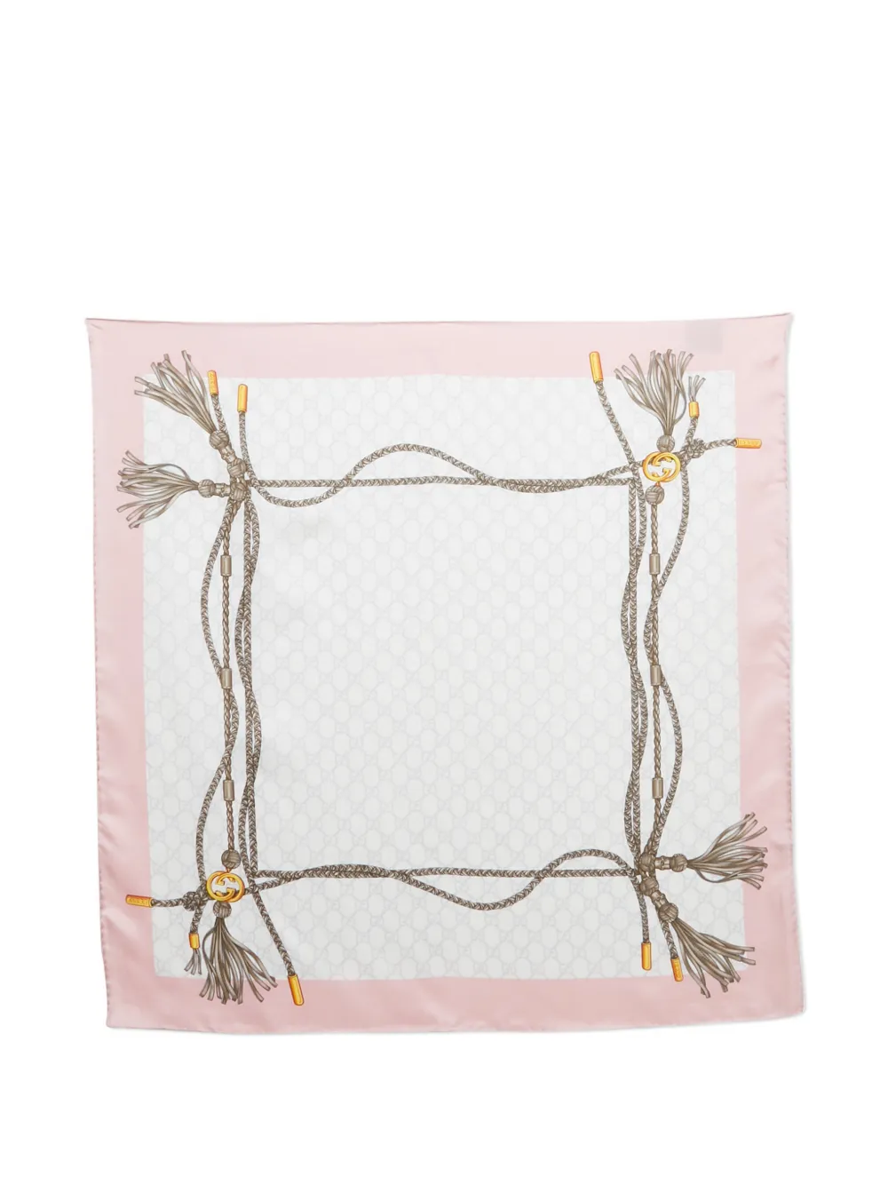 Gucci Pre-Owned rope gg scarf - Bianco