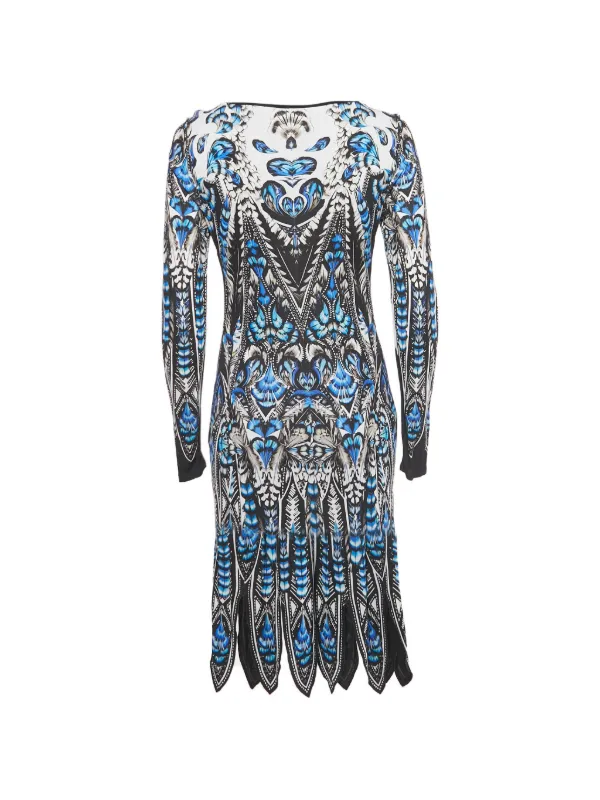 Roberto Cavalli Vintage Jersey Printed Midi Dress | Blue