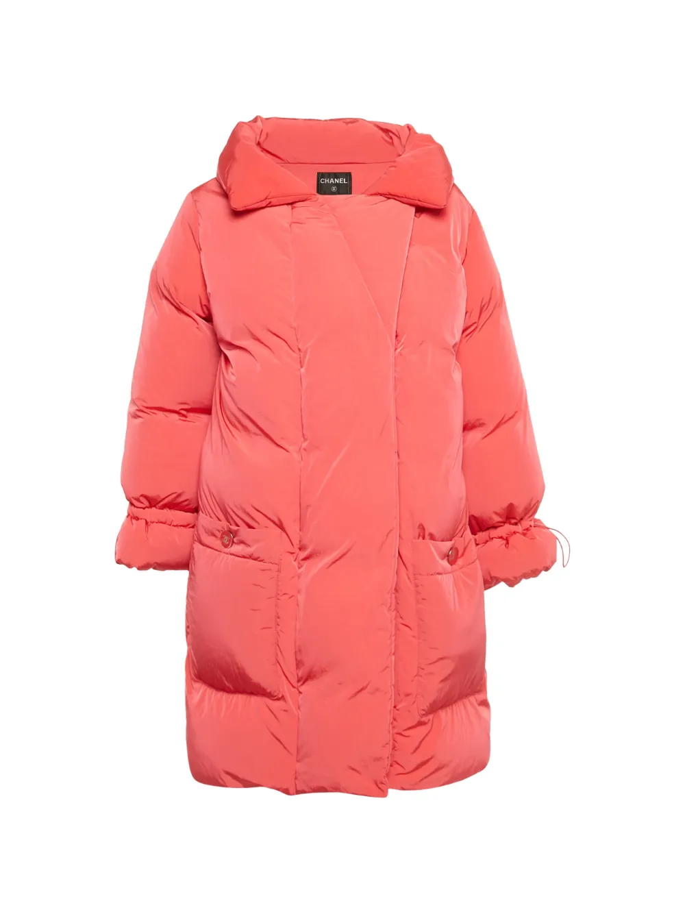 CHANEL Pre-Owned puffer coat - Orange