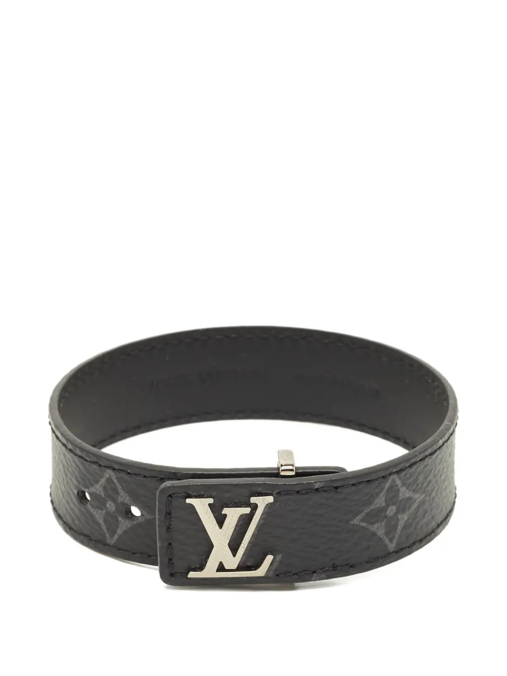 Louis Vuitton Pre-Owned monogram-canvas bracelet - Nero