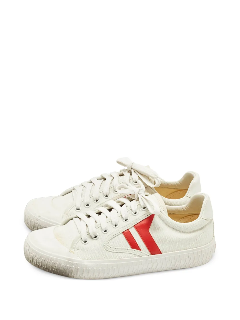 Celine Pre-Owned canvas low-top sneakers - Bianco