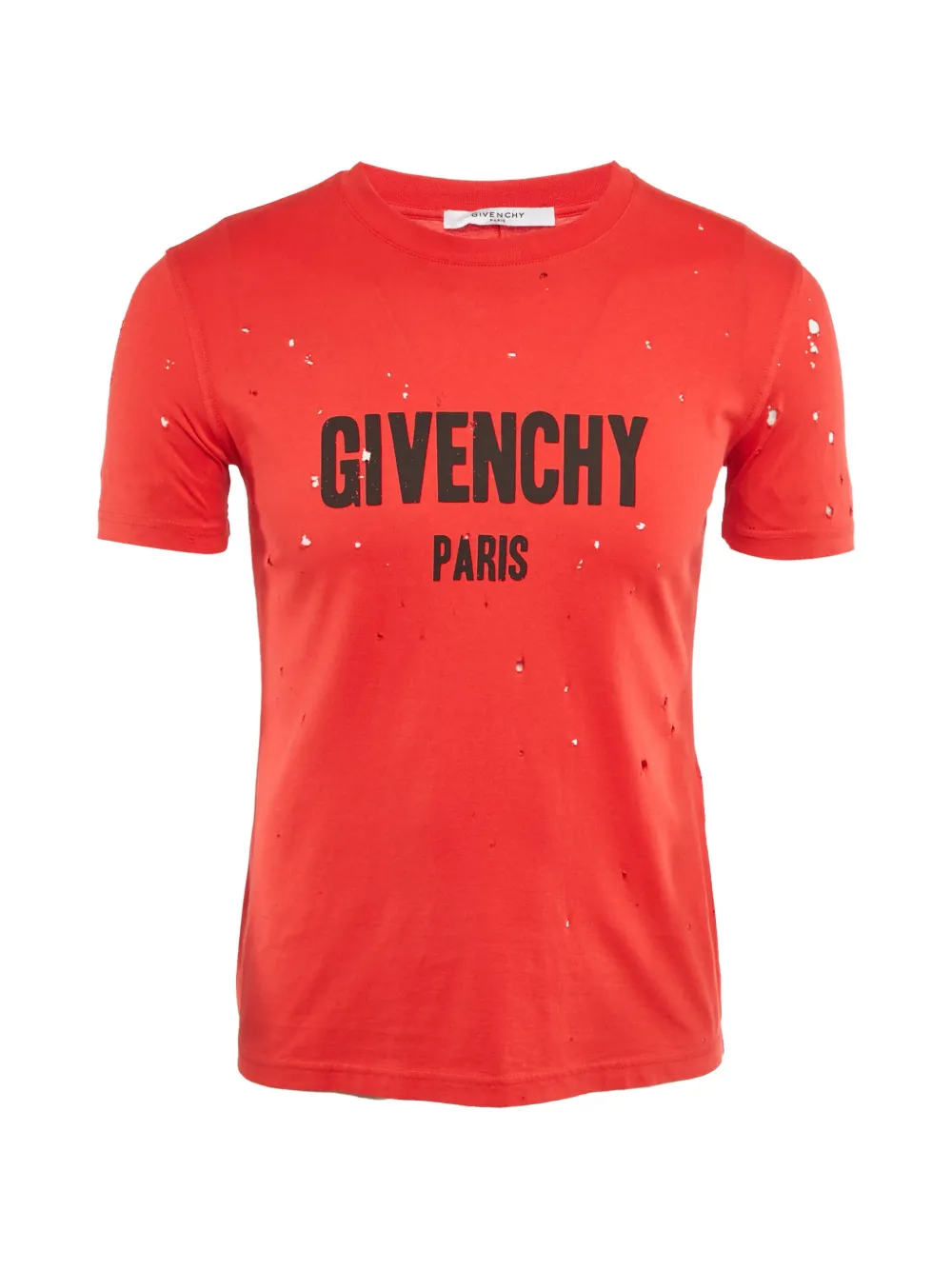 Givenchy Pre-Owned cotton distressed top - Rosso