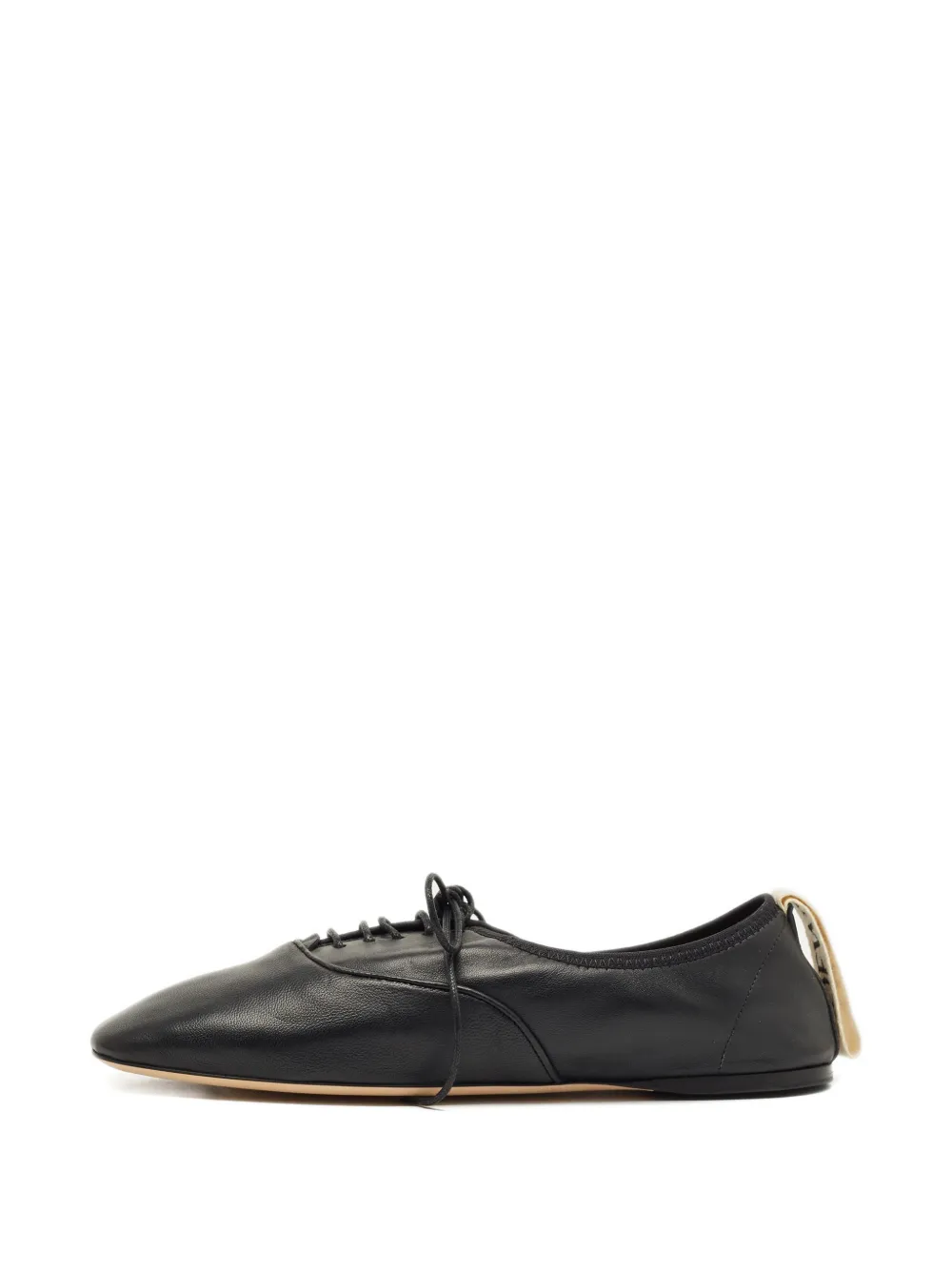 Loewe Pre-Owned leather lace-up sneakers - Nero