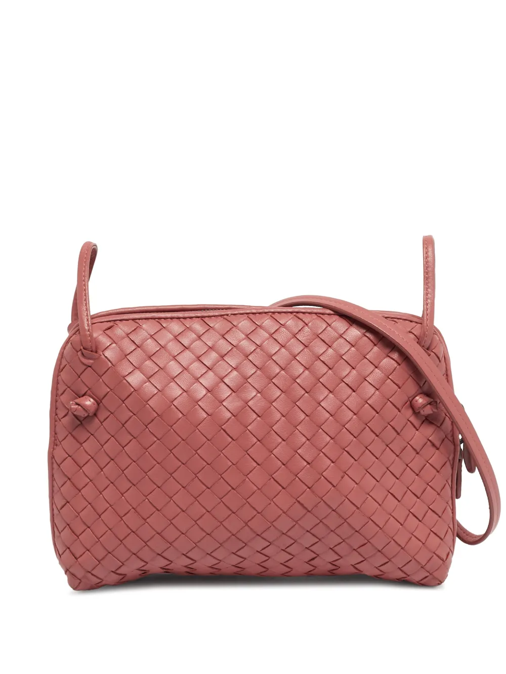 Bottega Veneta Pre-Owned intrecciato leather shoulder bag - Rosa