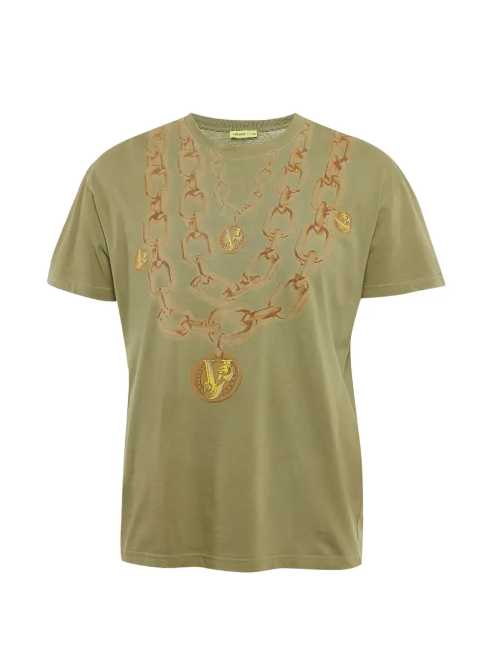 Versace Jeans Couture printed crew-neck T-shirt - Verde