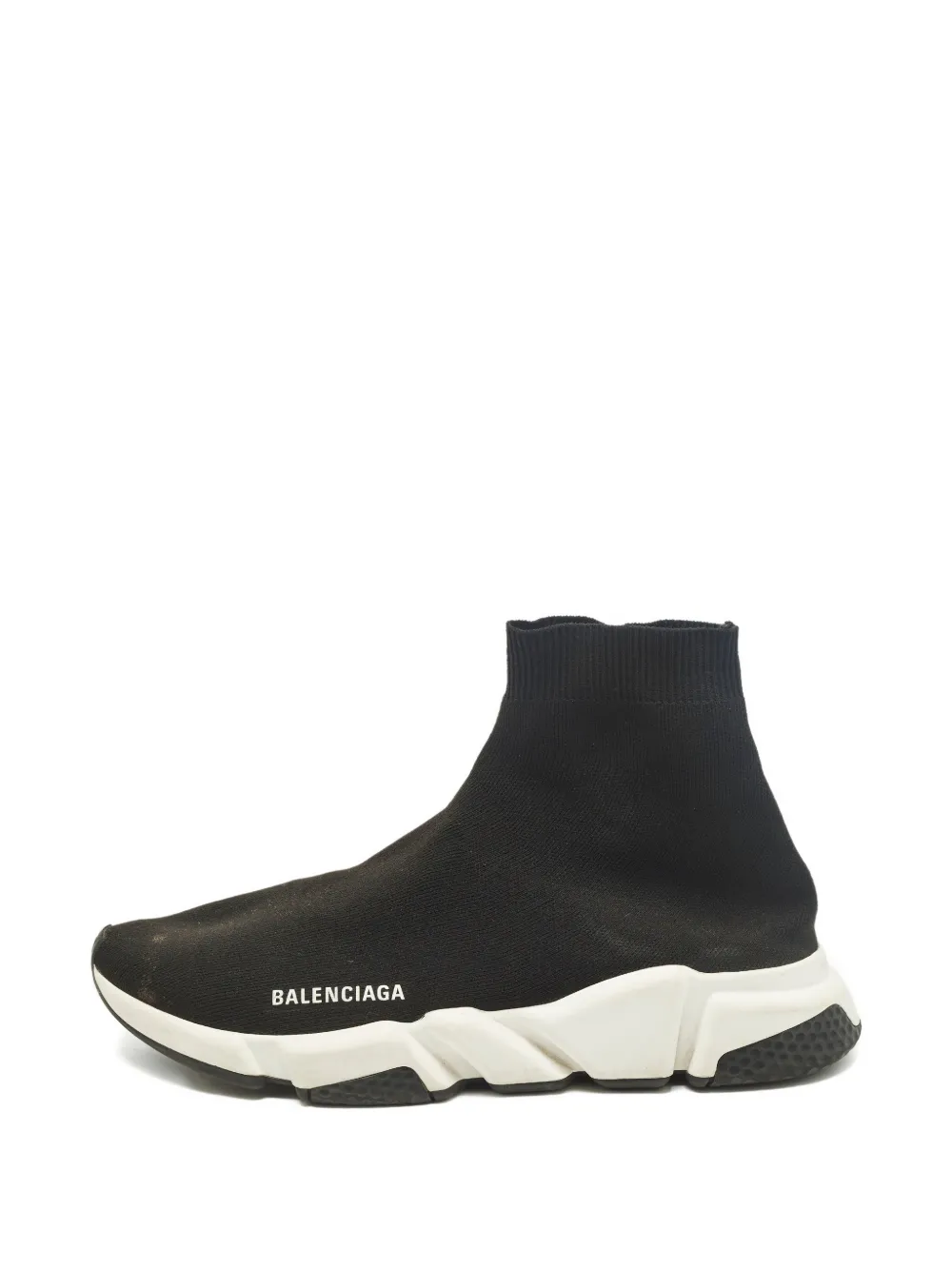 Balenciaga Pre-Owned knit high-top slip-on sneakers - Schwarz