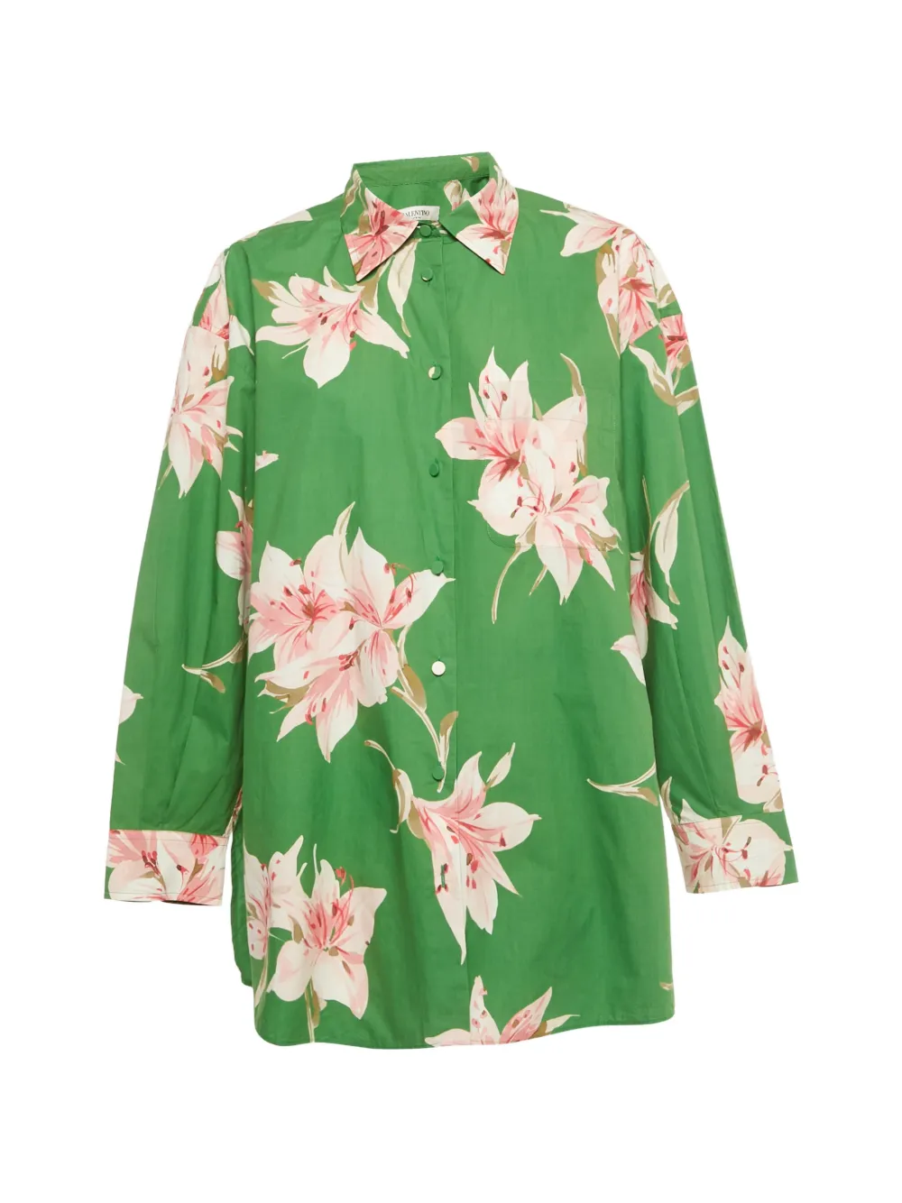Valentino Pre-Owned floral cotton top - Verde