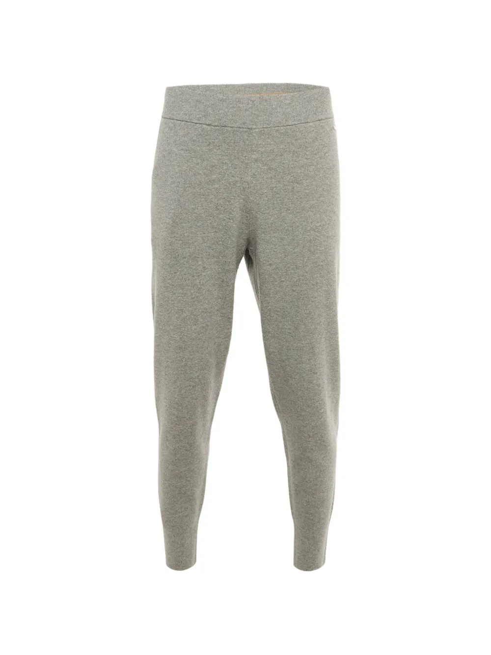 BOSS logo-plaque wool trousers - Grigio