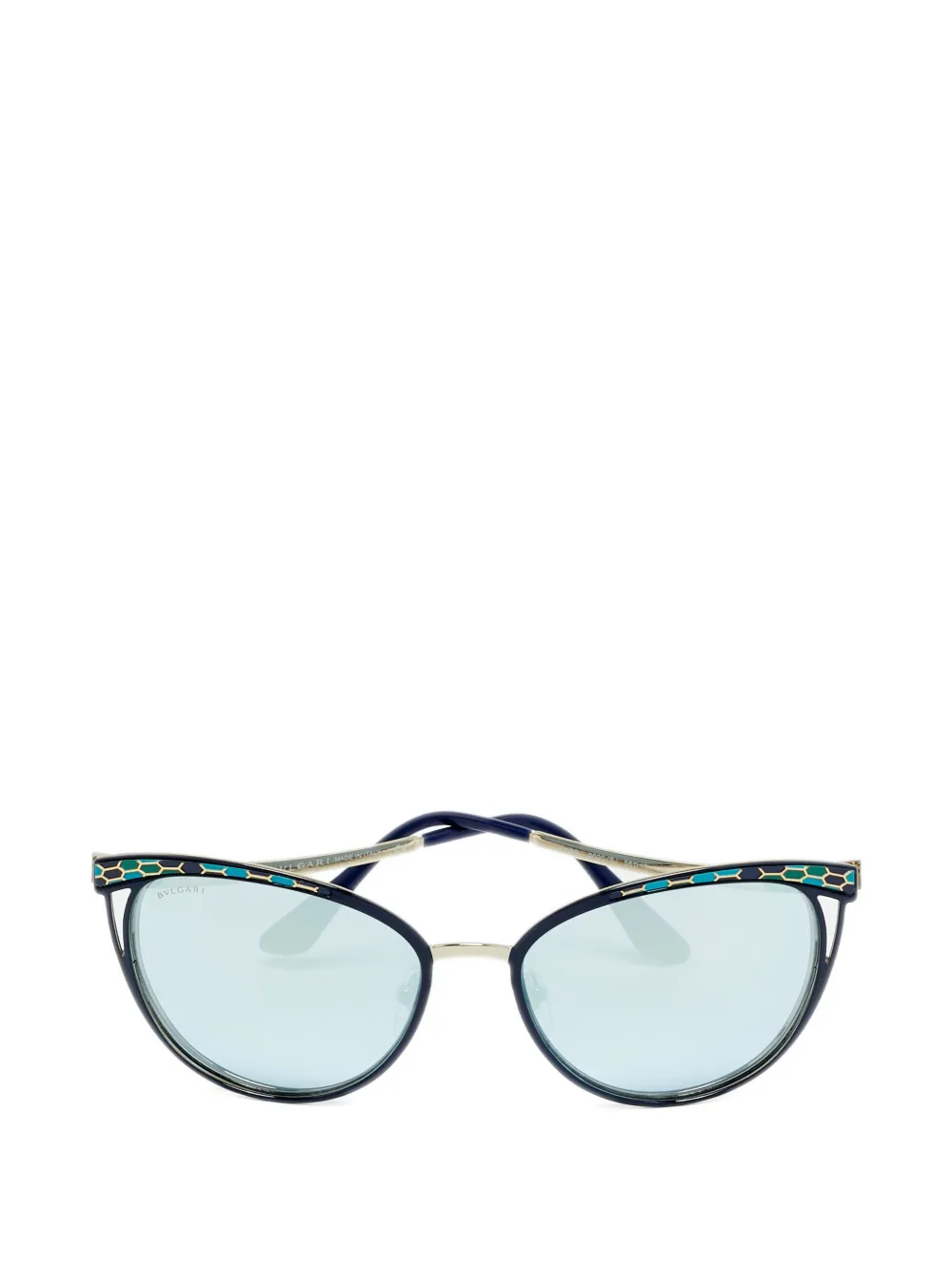 Bvlgari Pre-Owned Serpenti cat-eye sunglasses - Blu