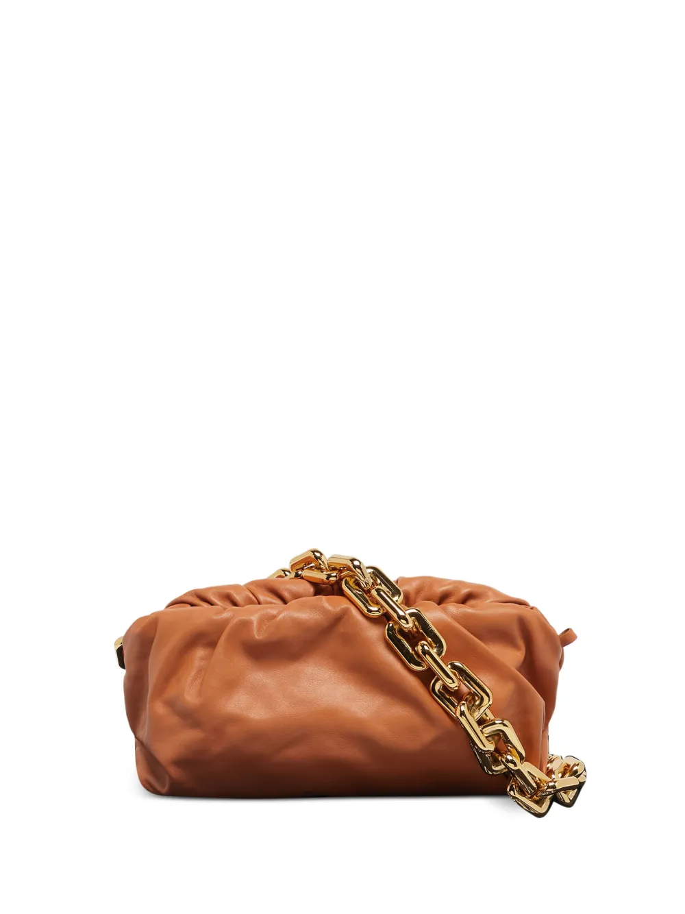 Bottega Veneta Pre-Owned chain leather shoulder bag - Marrone