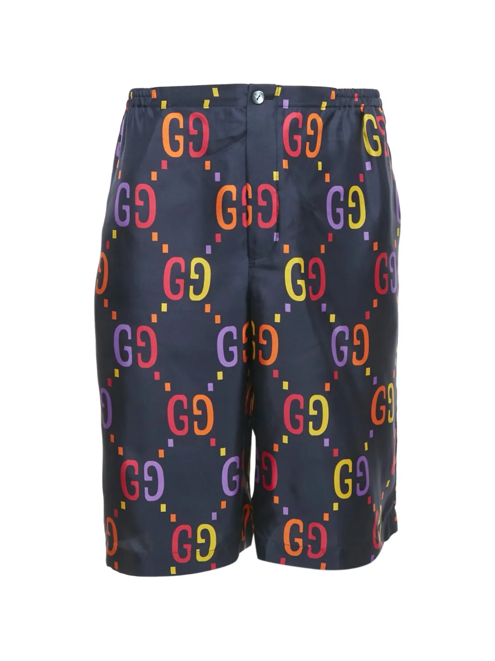 Gucci Pre-Owned silk GG-print shorts - Blu