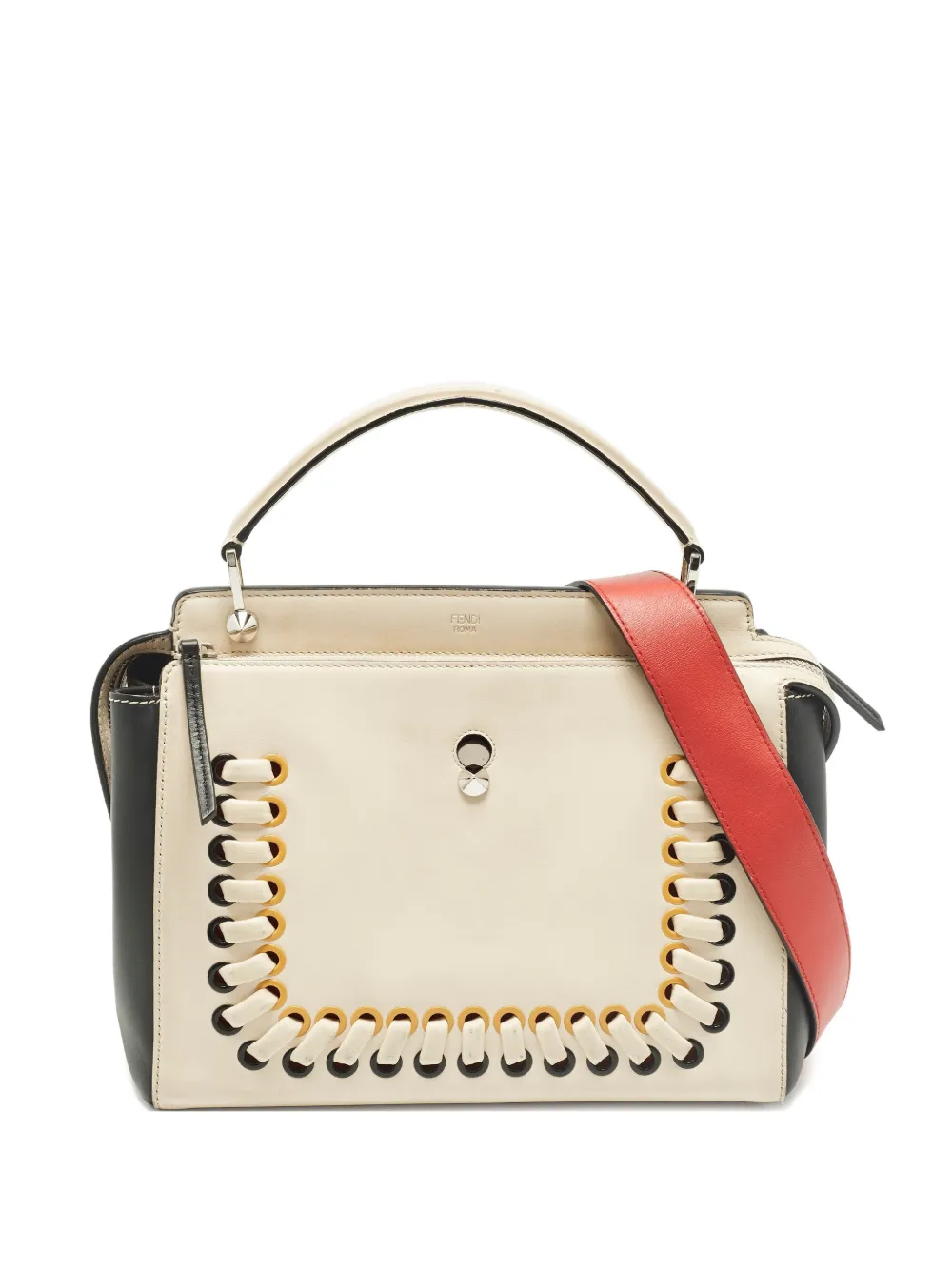 Fendi Pre-Owned Dotcom leather tote bag - Toni neutri