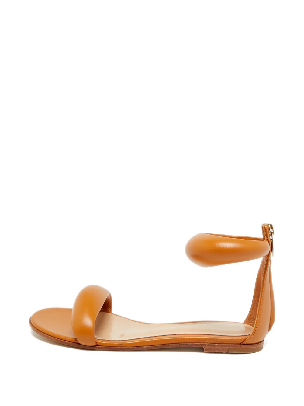 Gianvito Rossi Bijoux leather flat sandals - Braun