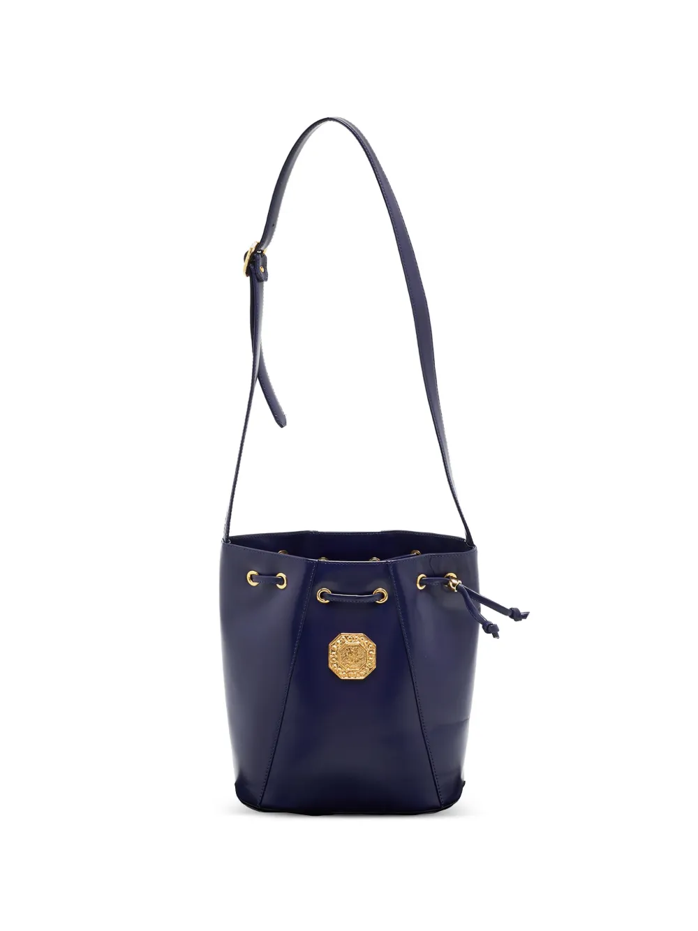 Saint Laurent Pre-Owned logo-appliqué bucket bag - Viola