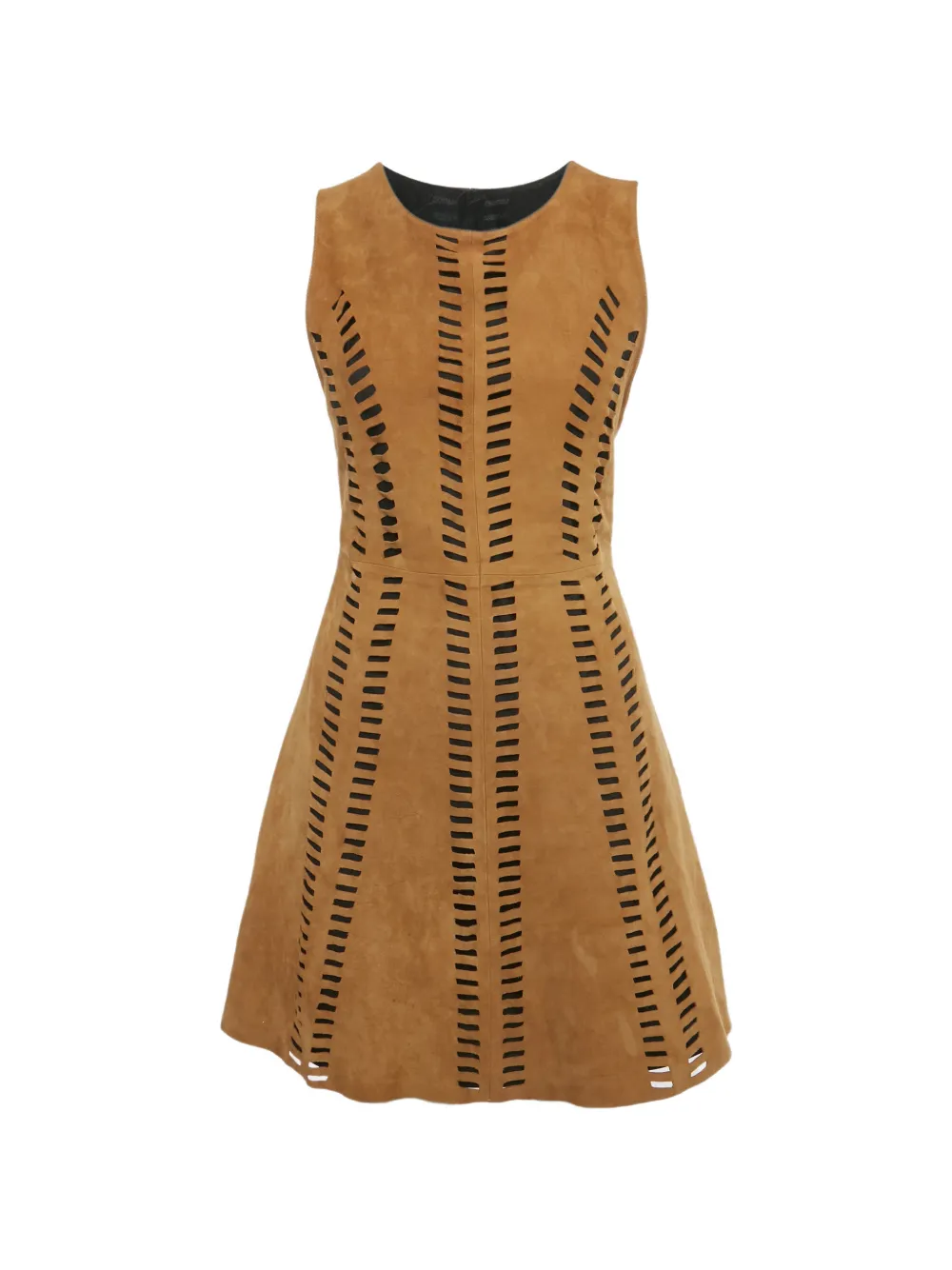 Maje suede cut-out dress - Marrone