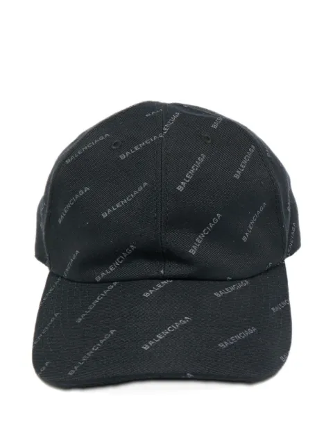 Balenciaga Pre-Owned logo all-over baseball cap