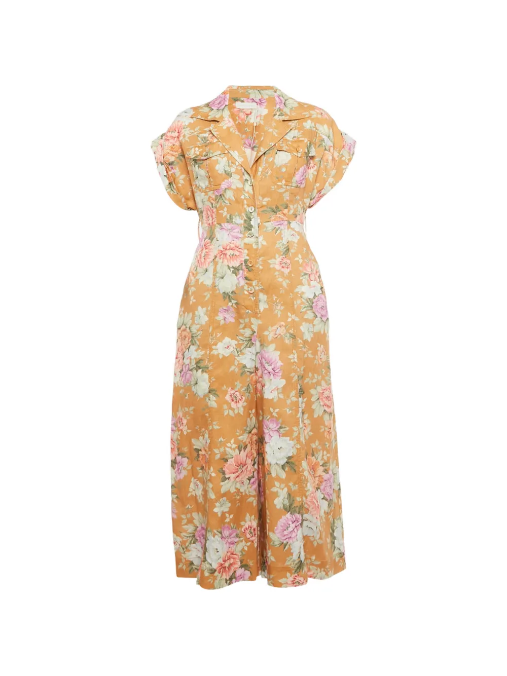 ZIMMERMANN floral-print jumpsuit - Arancione