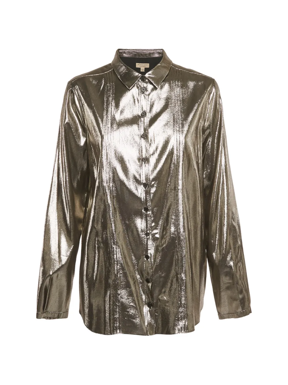 Burberry Pre-Owned metallic pleated top - Grigio