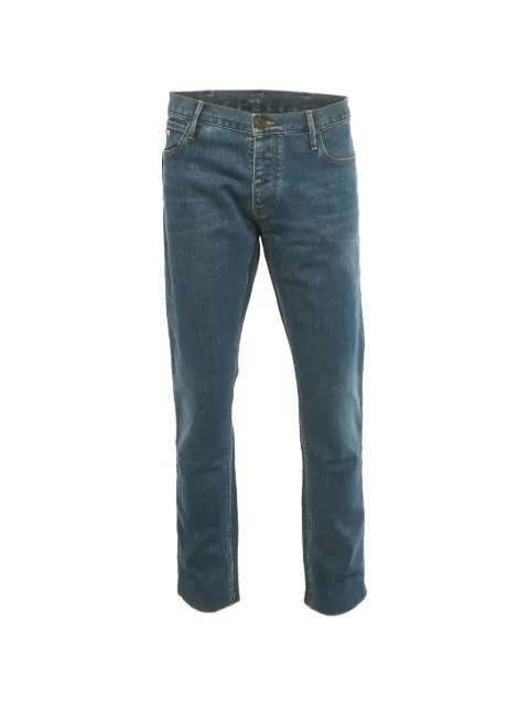 Emporio Armani Pre-Owned jeans de mezclilla con cinco bolsillos