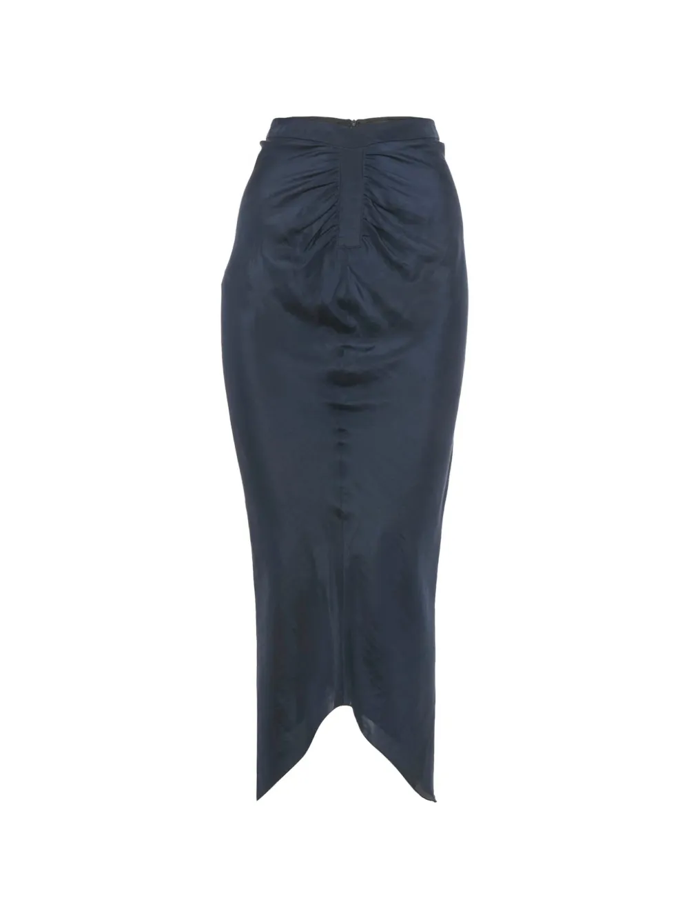 Emporio Armani Pre-Owned asymmetric midi skirt - Blu
