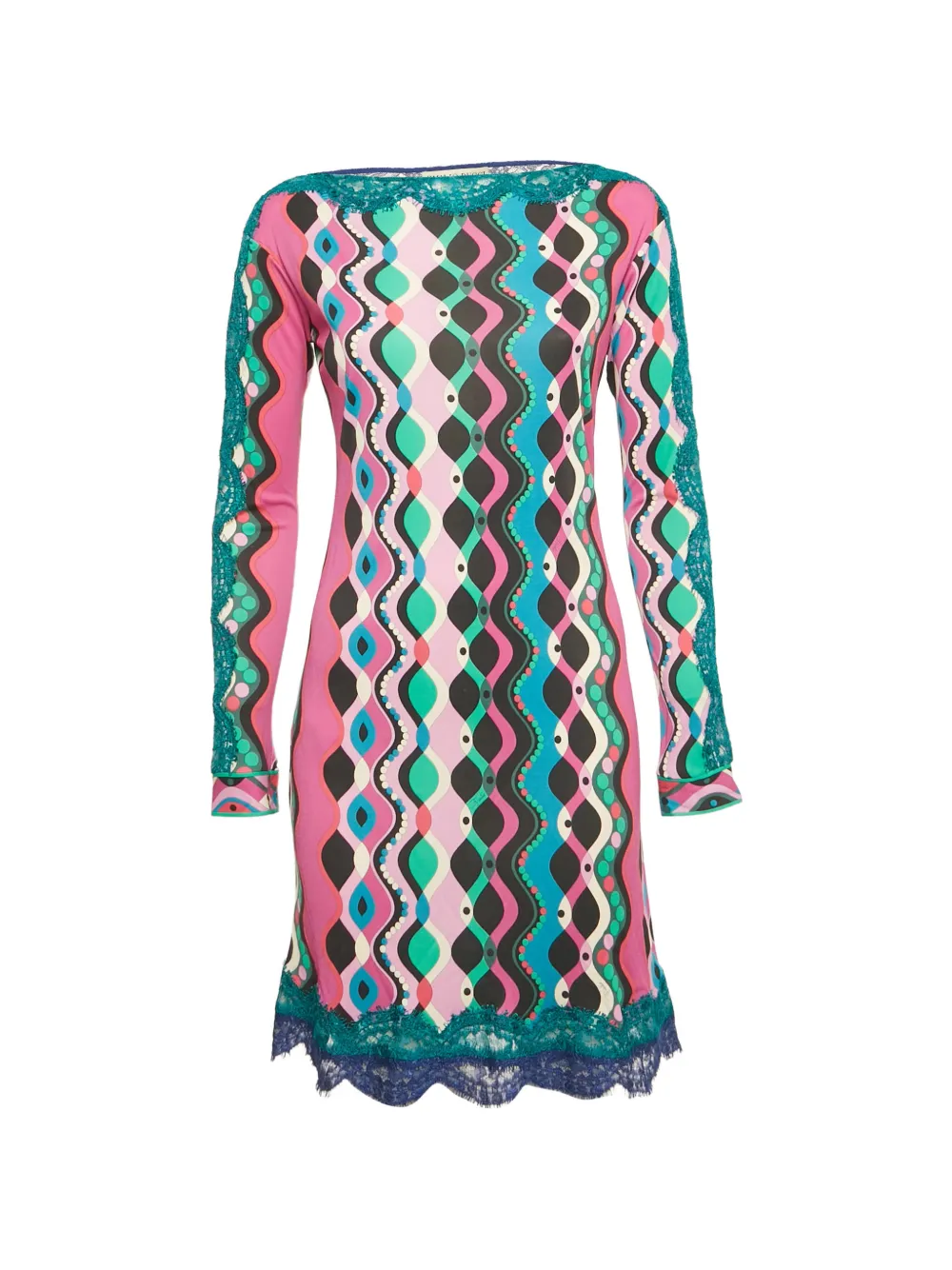 PUCCI Pre-Owned Abito midi con stampa - Rosa