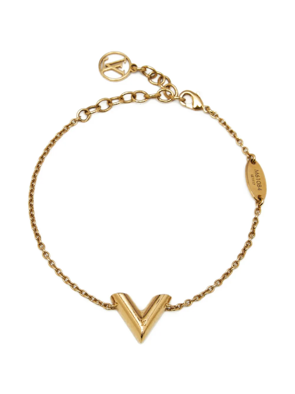 Louis Vuitton Pre-Owned V-motif bracelet - Oro