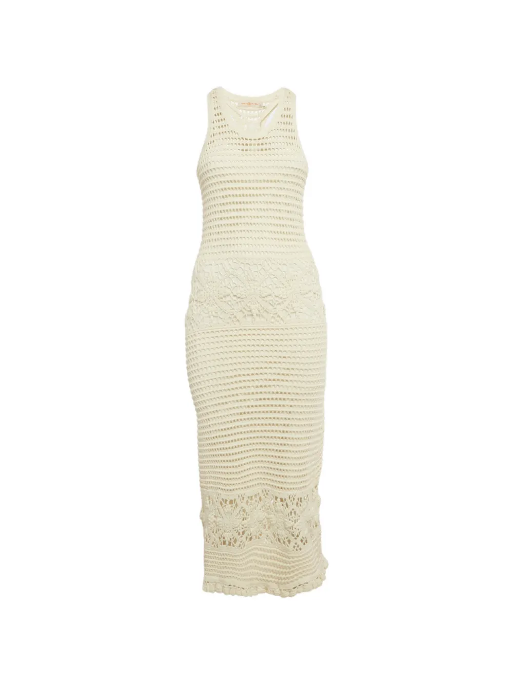 Tory Burch crochet open-knit dress - Bianco