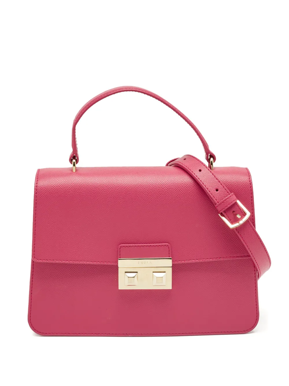 Furla Bella leather tote bag - Rosa
