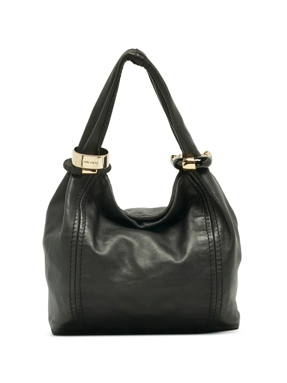 Jimmy Choo Pre-Owned Saba leather shoulder bag - Nero