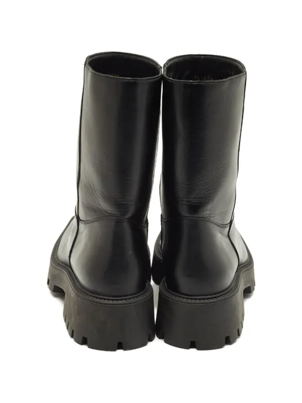 Balenciaga Pre-Owned Rhino Leather Chelsea Boots | Black | FARFETCH