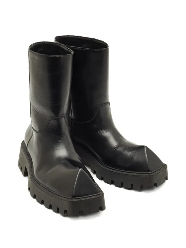 Balenciaga Pre-Owned Rhino Leather Chelsea Boots | Black | FARFETCH