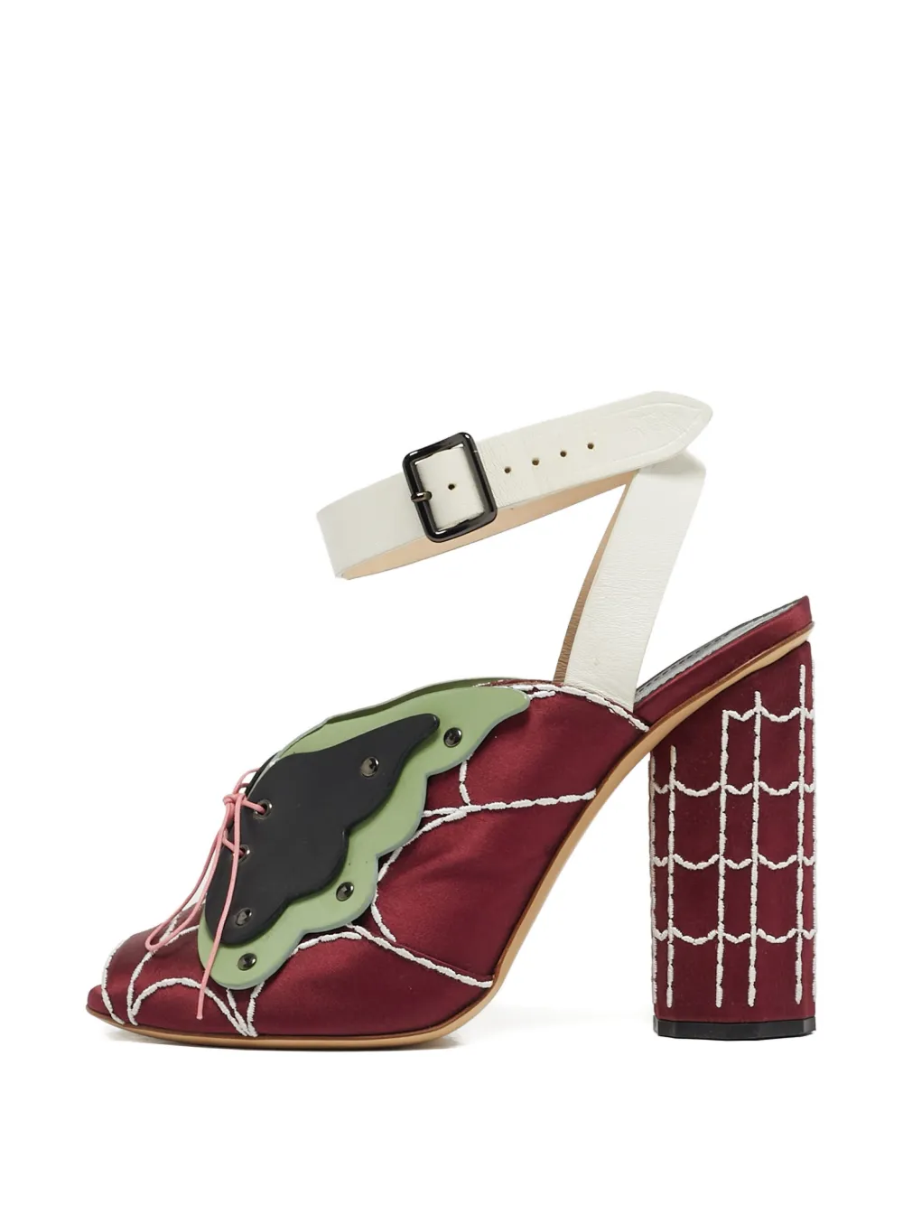 Marco De Vincenzo butterfly-appliqué sandals - Rosso
