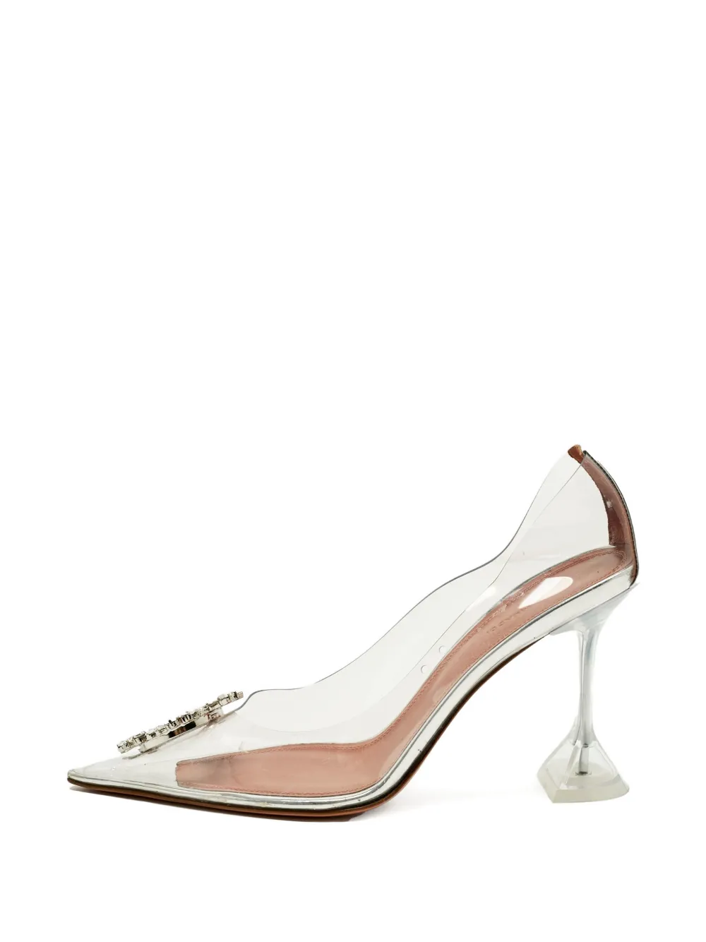 Amina Muaddi Rosie crystal pumps - Weiß