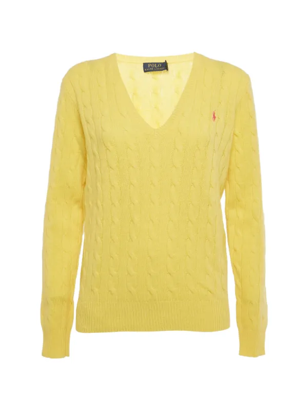 Polo Ralph Lauren Vintage ケーブルニット セーター | イエロー 