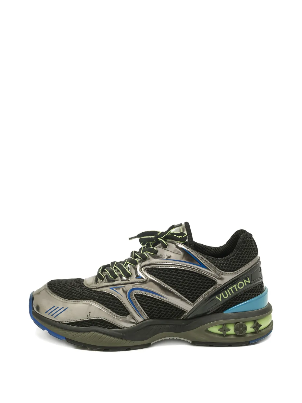 Louis Vuitton Pre-Owned logo-detal lace-up sneakers - Schwarz