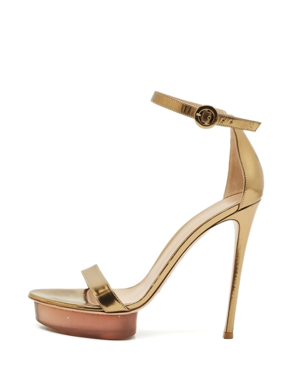 Gianvito Rossi Portodino leather sandals - Gold