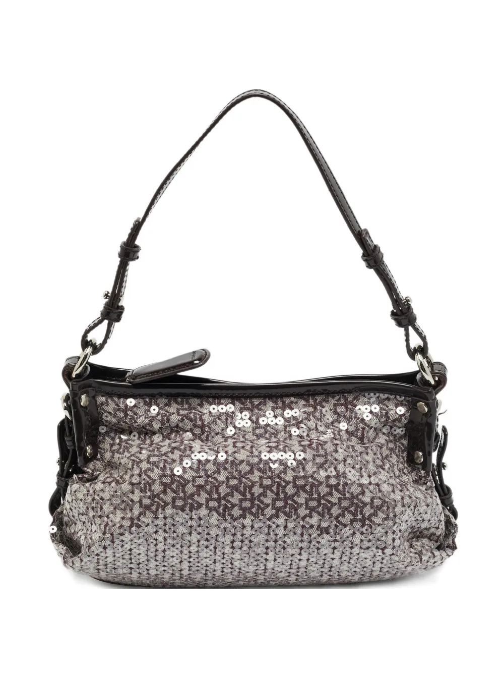 DKNY sequined monogram shoulder bag - Viola