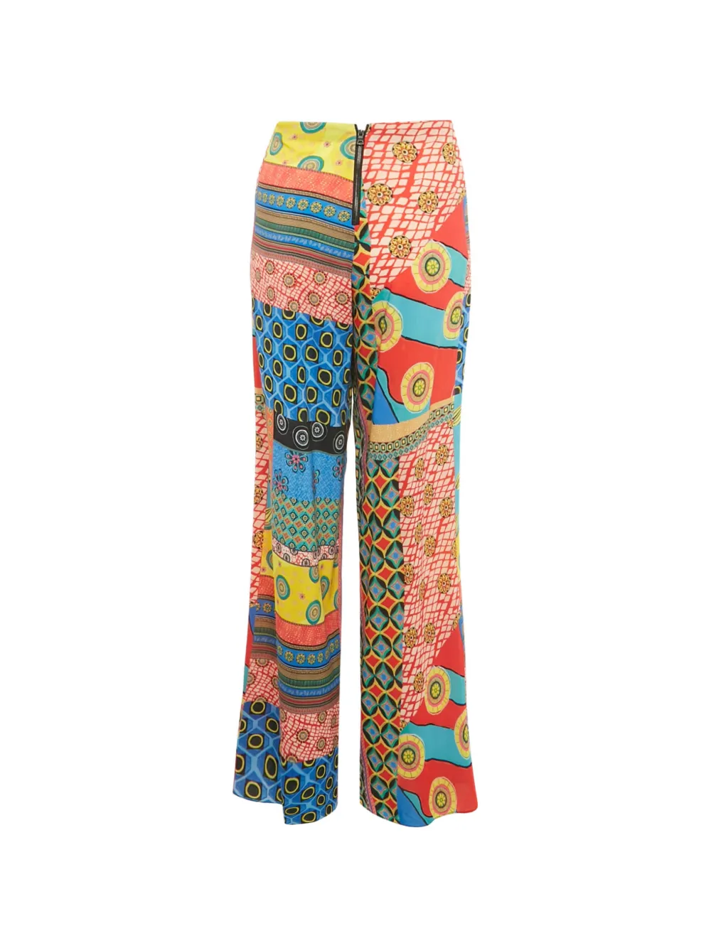 alice + olivia crepe print trousers - Rosso