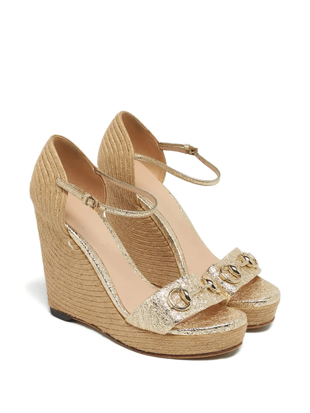 Gucci Pre-Owned Carolina horsebit sandals - Oro