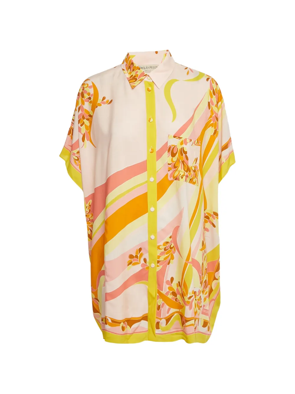 PUCCI Pre-Owned printed crepe blouse - Giallo