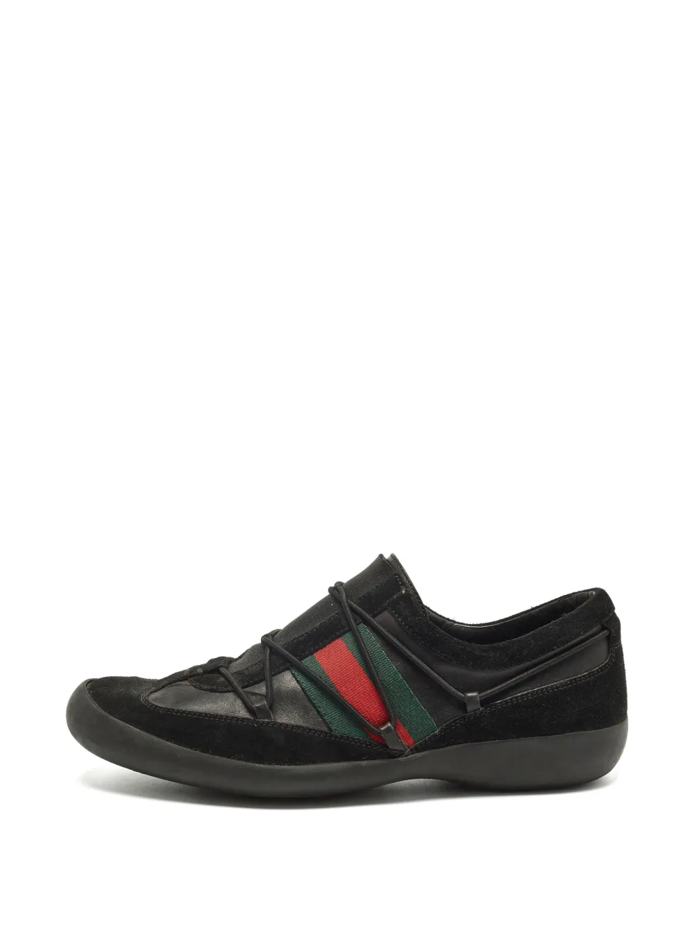 Gucci Pre-Owned slip-on leather sneakers - Nero