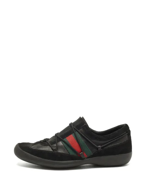 Gucci Pre-Owned tenis slip-on de piel